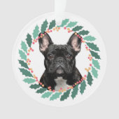 French Bulldog Christmas Ornament – Custom Gift (voorkant)