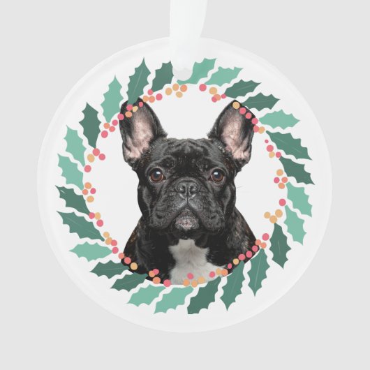French Bulldog Christmas Ornament – Custom Gift (voorkant)