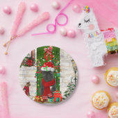 French Bulldog Christmas Papieren Bordje (Feest)