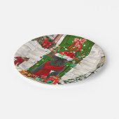 French Bulldog Christmas Papieren Bordje (Gekanteld)