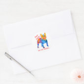 French Bulldog Christmas Ronde Sticker (Envelop)