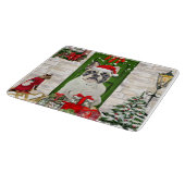 French Bulldog Christmas Snijplank (Hoek)
