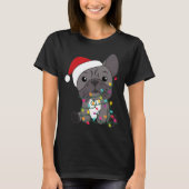 French Bulldog Christmas Snow Winter Animals  T-shirt (Voorkant)