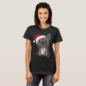 French Bulldog Christmas Snow Winter Animals T-shirt (Voorkant volledig)