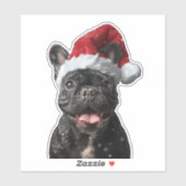 French Bulldog Christmas Sticker (Vel)