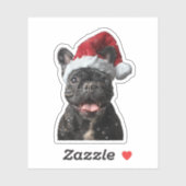 French Bulldog Christmas Sticker (Vel)