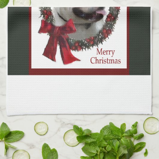 French Bulldog Christmas Theedoek (Gevouwen)