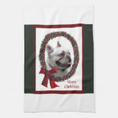 French Bulldog Christmas Theedoek (Verticaal)