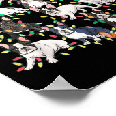 French Bulldog Christmas Tree Frenchie Dog Xmas Pa Poster (Hoek)