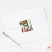 French Bulldog Christmas Vierkante Sticker (Envelop)