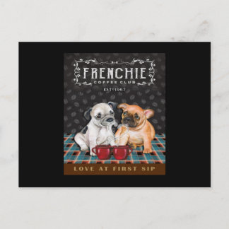 French Bulldog Coffee Briefkaart