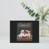 French Bulldog Coffee Briefkaart (Staand voorkant)