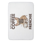 French Bulldog Coffee Frenchie Dog Badmat (Voorkant Verticaal)