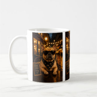French Bulldog Coffee Lover – Cute Dog with Sungla Koffiemok