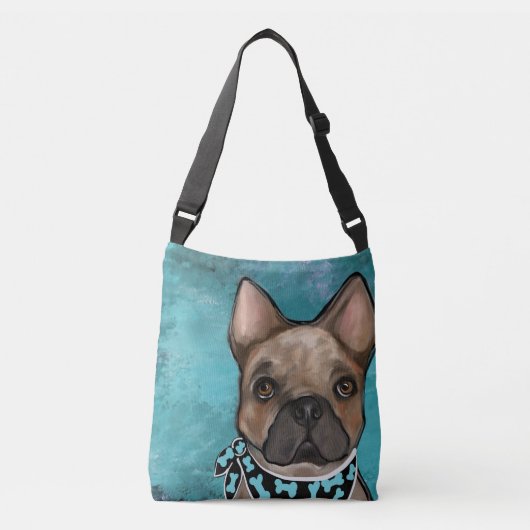 FRENCH BULLDOG CROSSBODY TAS (Voorkant)