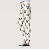French Bulldog Cute Dog Lover Pattern Leggings (Links)