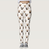 French Bulldog Cute Dog Lover Pattern Leggings (Voorkant)
