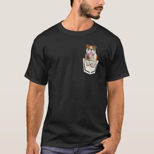 French Bulldog Cute Frenchie Dog In My Pocket T-shirt (Voorkant)