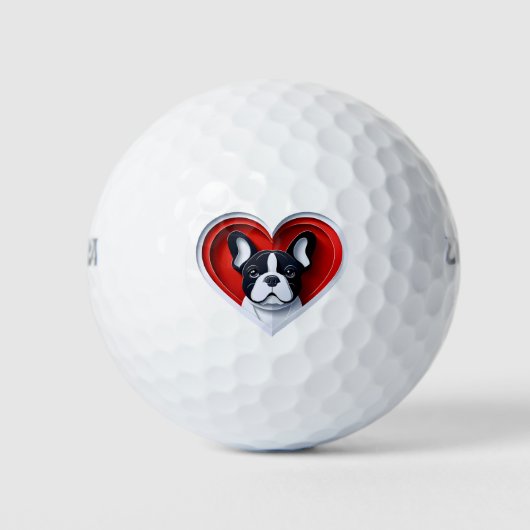 French Bulldog Cute Frenchie Dog Lover Golfballen (Voorkant)