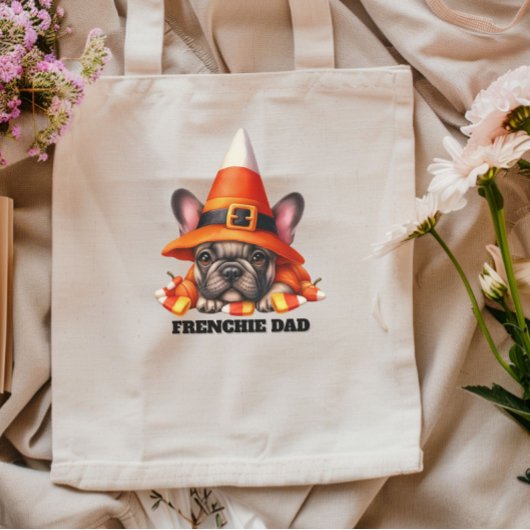 French Bulldog Cute Halloween Candy Costume Tote Bag