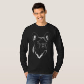 French Bulldog Dad Black Frenchie Gift T-shirt (Voorkant volledig)