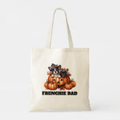 French Bulldog Dad Halloween Pumpkins Tote Bag (Achterkant)