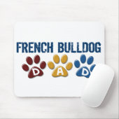 FRENCH BULLDOG Dad Paw Print 1 Muismat (Met muis)