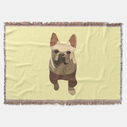 French Bulldog Deken (Voorkant)