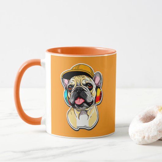French Bulldog DJ Mok (Met donut)