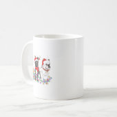 French Bulldog Dog Christmas Lights Cute Pet Match Koffiemok (Voorkant links)