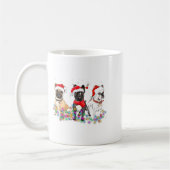 French Bulldog Dog Christmas Lights Cute Pet Match Koffiemok (Links)