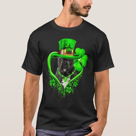 French Bulldog Dog St Patricks Day Lover Irish Sha T-shirt (Voorkant)