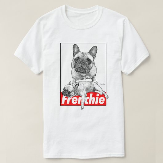 French Bulldog Duet T-shirt (Design voorkant)