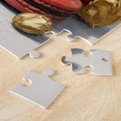 French Bulldog Elegant Black Ink Macaroon Hat Legpuzzel (Zijkant)