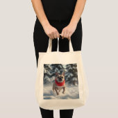 French Bulldog Elegant Grocery Tote Bag (Voorkant (product))
