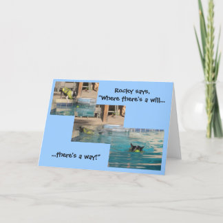 French Bulldog Encouragement Card Kaart
