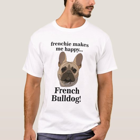 French Bulldog Face Dog Lover T-shirt (Voorkant)