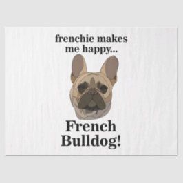 French Bulldog Face Dog Lover Tissuepapier
