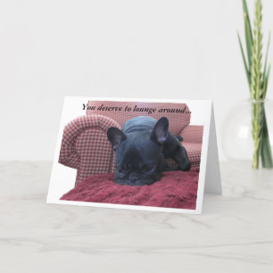 French Bulldog Father's Day Card Kaart