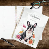 French Bulldog Floral Planner