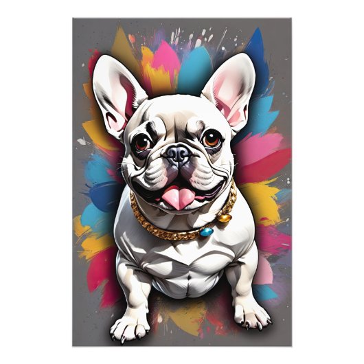 French Bulldog Foto Afdruk (Voorkant)
