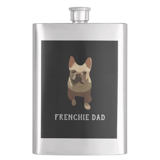 French Bulldog, Frenchie Dad Flacon (Voorkant)