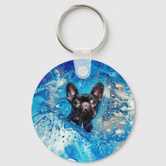 French Bulldog - Frenchie Dog Sleutelhanger (Voorkant)