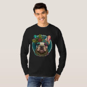 French Bulldog Frenchie Hippie Mandala sunflower T-shirt (Voorkant volledig)