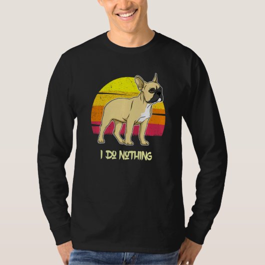 French Bulldog Frenchie Sunset 84 T-shirt (Voorkant)