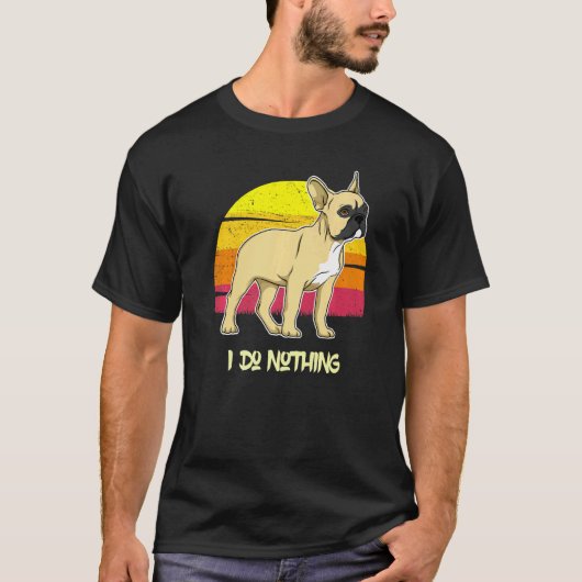 French Bulldog Frenchie Sunset 84 T-shirt (Voorkant)