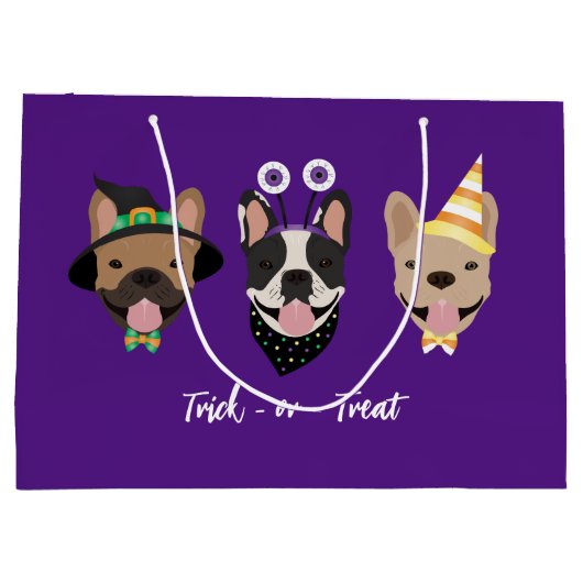 French Bulldog Halloween Costumes Groot Cadeauzakje (Achterkant)