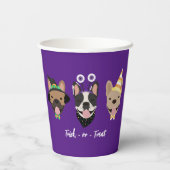 French Bulldog Halloween Costumes Papieren Bekers (Achterkant)