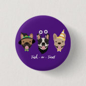 French Bulldog Halloween Costumes Ronde Button 3,2 Cm (Voorkant)