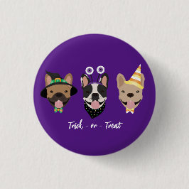 French Bulldog Halloween Costumes Ronde Button 3,2 Cm